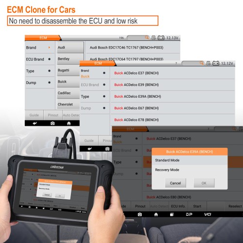 OBDSTAR DC706 ECU Tool Full Version for Car and Motorcycle ECM & TCM & BODY Clone by OBD or BENCH pk I/O Terminal