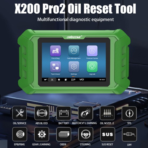 OBDSTAR X200 Pro2 Oil/Service Reset Tool/TPS/EPB/DPF/ABS bleed/CVT Support Car Maintenance to Year 2020