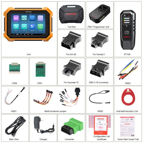 OBDSTAR X300 Key Master DP Plus C Full Version Professional IMMO Key Programmer with NISSAN-40 BCM Cable FCA 12+8 Adapter