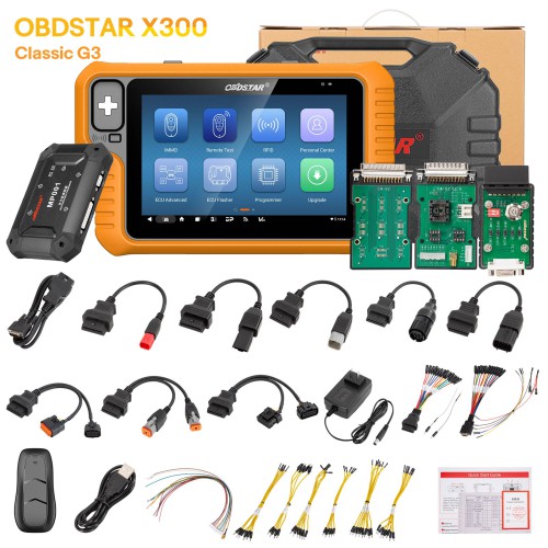 2024 OBDSTAR X300 Classic G3 A1+A2 Android 11 Intelligent Key Programming Tool for Car HD E-Car MOTO Marine with Built-in CANFD Doip Protocols