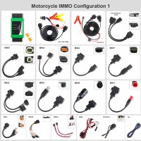 OBDSTAR Motorcycle Moto IMMO Kit Full Adapters Configuration 1 for X300 DP Plus/ X300 DP/ X300 PRO4/ Key Master DP